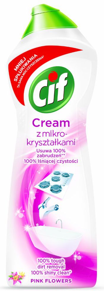 Cif Cream Pink Flowers Cream Cleaner with Micro-Crystals 780 g