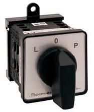 Spamel Cam switch 20A odpojovač 0-1 4-pólový namontovaný na pracovní ploše šedo-černý - SK20-2.8210P03