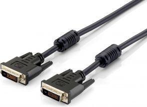 equip 118972 DVI-D Dual Link Verlängerungskabel DVI-D (24+1) Stecker auf DVI-D (24+1) Buchse 1,8m černá