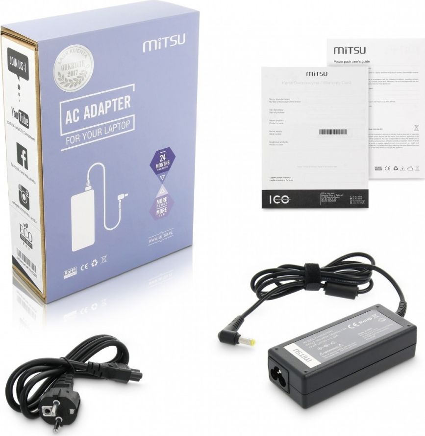 Mitsu napájací adaptér pre Acer, Packard Bell 19V 3,42 A ZM / ACE19342-ZM / ACE19342 (ZM / ACE19342)