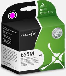 Inkoust Asarto pro HP 655 | DJ Ink Andvantage 3525 | purpurová