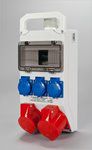 TAREL 8-modulový rozvádzač 32A/400V 5P 16A/400V 5P 3x16A/250V (321)