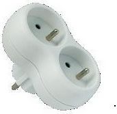 Elgotech Plug splitter 2-zásuvka s/out R-20CA