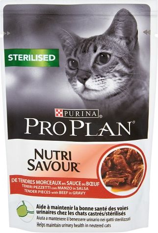 PURINA Pro Plan Cat Sterilised Beef - w