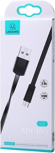 Usams USB-A - microUSB kabel 1,2 m černý (SJ201MIC01)