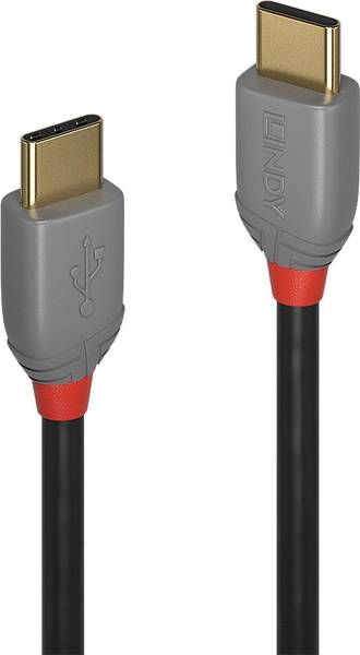 Lindy USB-C – USB-C kabel USB 2 m šedý (36872)
