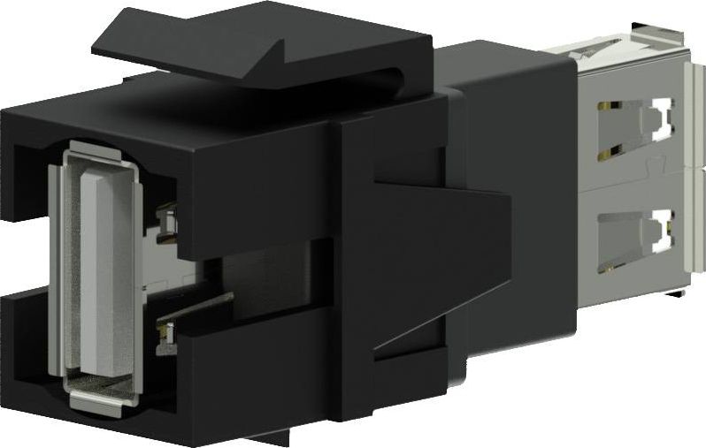 Keystone USB 2.0 A-USB 2.0 A adaptér černý