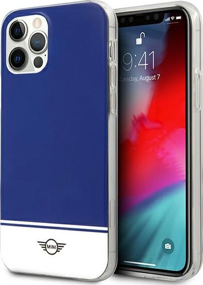 Mini Mini MIHCP12LPCUBINA iPhone 12 Pro Max 6,7" tmavomodrý pevný obal Stripe Collection