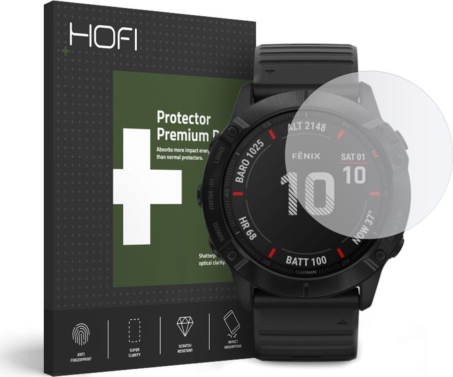 Sklo Hofi PRO+ GARMIN FENIX 6X/6X PRO