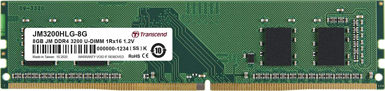 Paměť Transcend JetRam, DDR4, 8 GB, 3200 MHz, CL22 (JM3200HLG-8G)