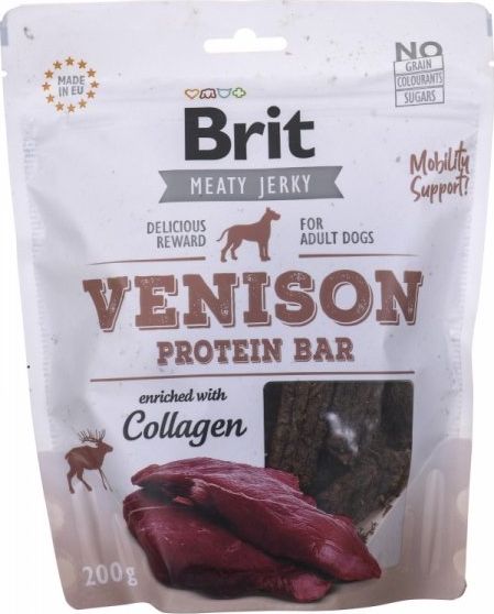 Brit Jerky Venison Protein Bar Venison