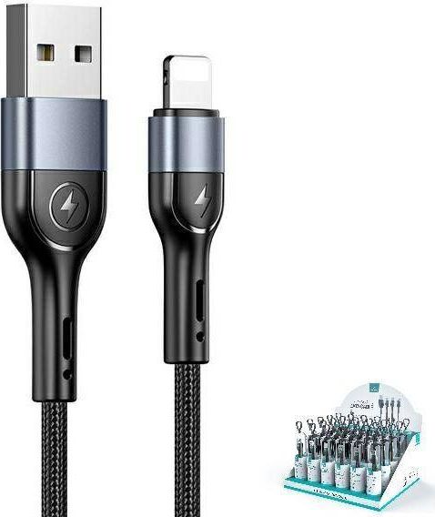 Usams USB-A – Lightning kabel 1 m černý (SJ448ZJ01)