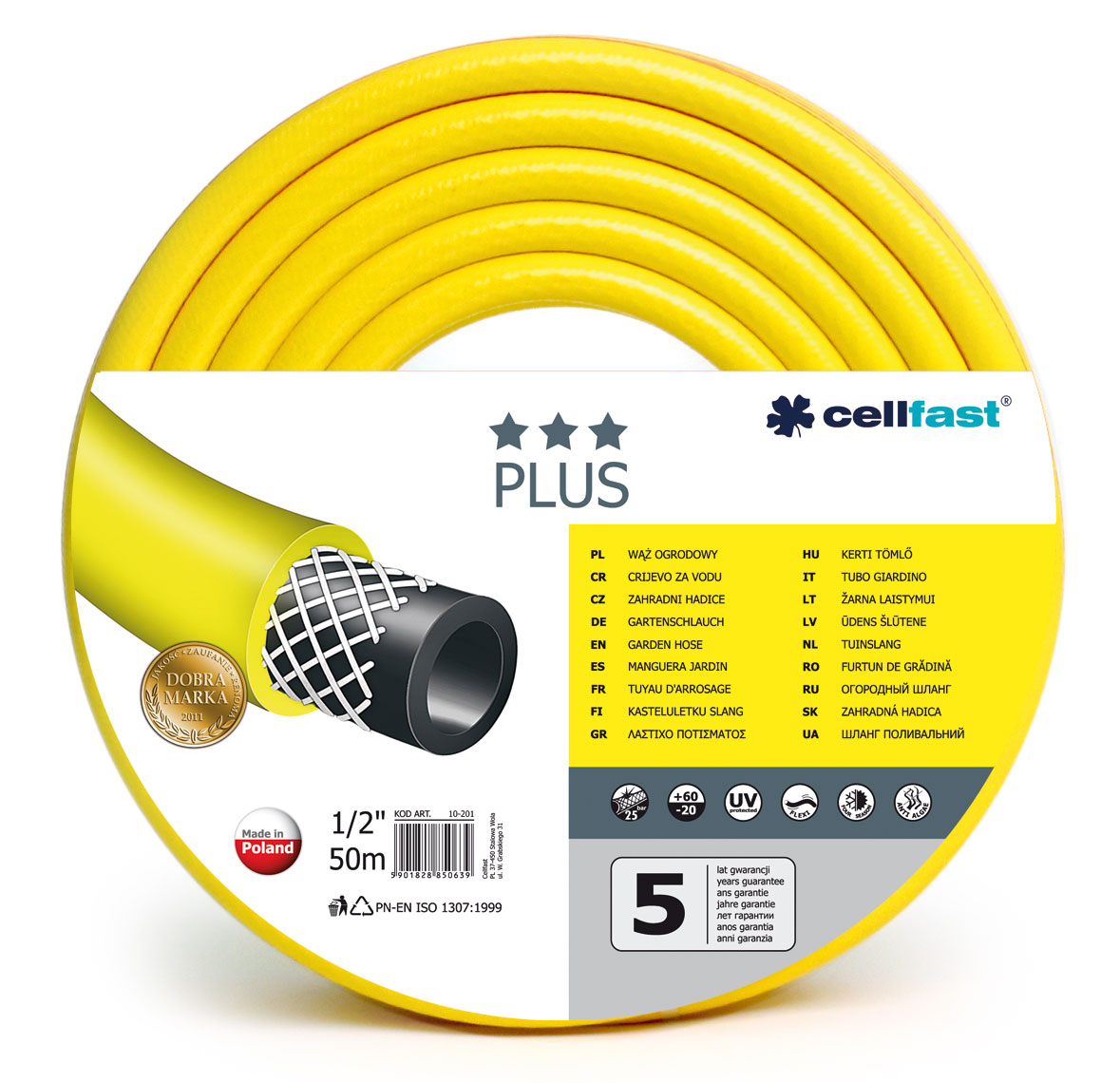 Cellfast záhradná hadica Plus 1/2 50m (10-201)