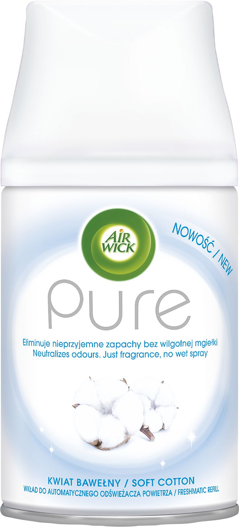 Air Wick Aut.Spray náplň Pure Jemná bavlna 250ml