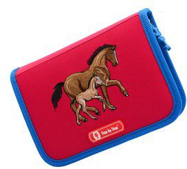 Step by Step 3D Horse Family penál s příslušenstvím růžový (138635)