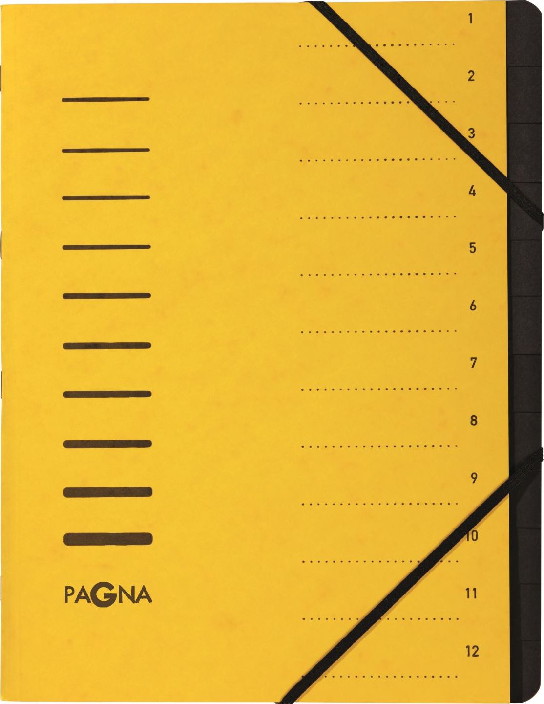 Pagna Folder 12 Fächer 1-12 gelb