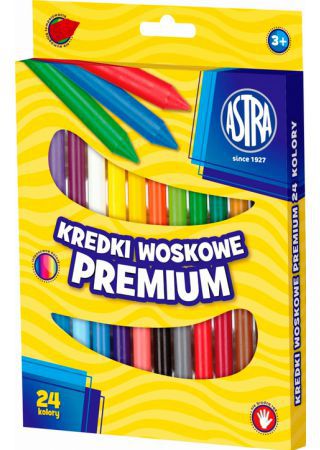Pastelky Astra Wax 24 barev Jumbo Vision