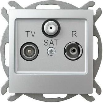 Ospel Anténní zásuvka Impresja RTV-SAT finální stříbrná (GPA-YS/m/18)