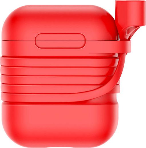 Baseus Ochranné puzdro pre AirPods + Strap červené