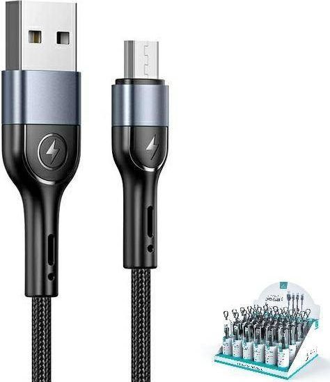 Usams USB-A - microUSB USB kabel 1 m černý (SJ450ZJ01)