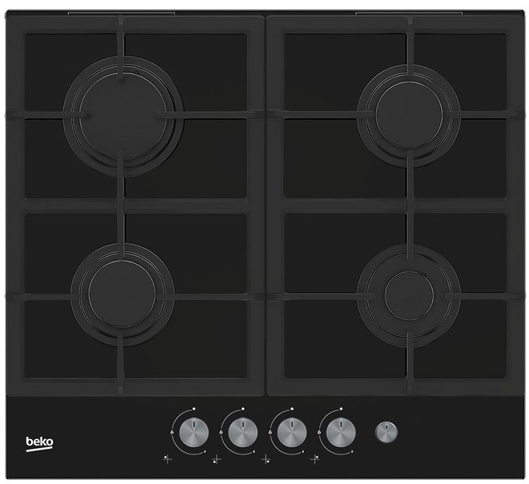 Beko HISG 64235 S hob Black Built-in Gas 4 zone(s)