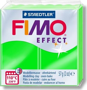 Fimo termosetová plastová hmota Efekt neónovo zelená 57g