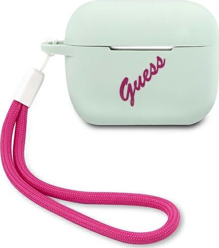 Guess Case Guess GUACAPLSVSBF kryt Apple AirPods Pro modrý fuchsiový/modrý fuschia silikonový Vintage