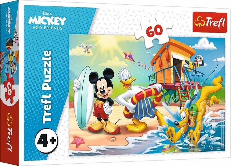 Puzzle 60 dílků Zajímavý den Mickey Mouse