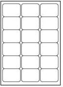 Štítky s logom A4, biela (32219)