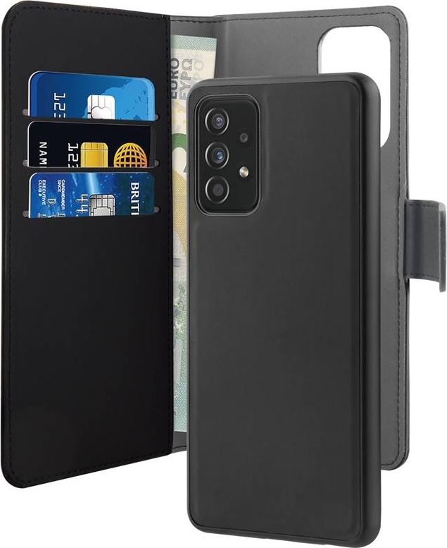 Puro Etui PURO Wallet Detachable 2w1 Samsung Galaxy A72 (čierne)