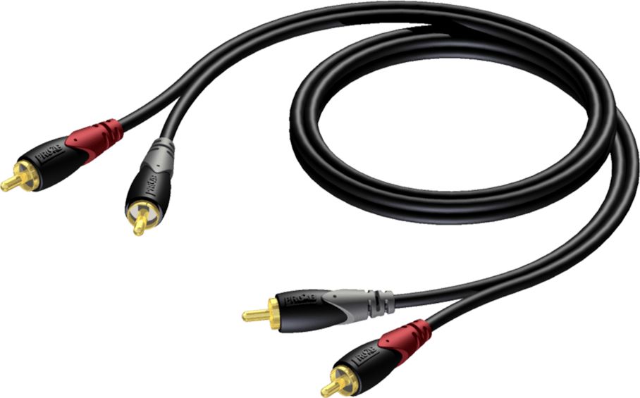 Kabel 2x RCA / Cinch samec - 2x RCA / Cinch samec 3 m