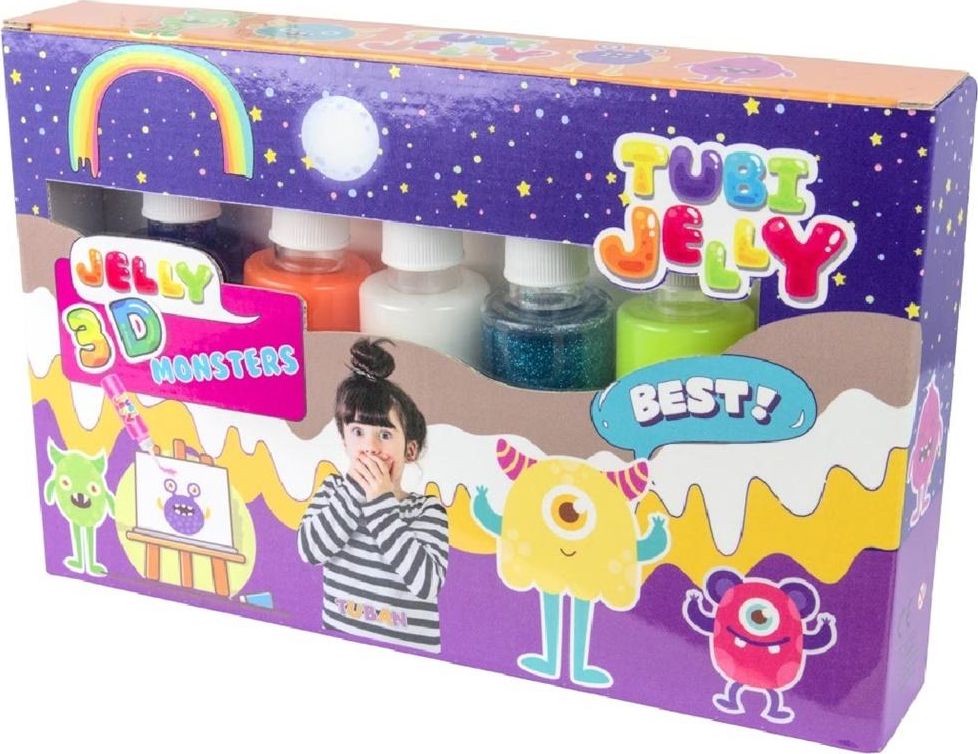 Zestaw Tubi Jelly 6 kolorow - Potworki
