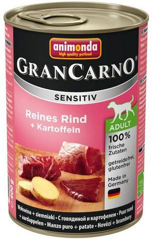 ANIMONDA Gran Carno Sensitiv Hovězí maso + brambory 400g