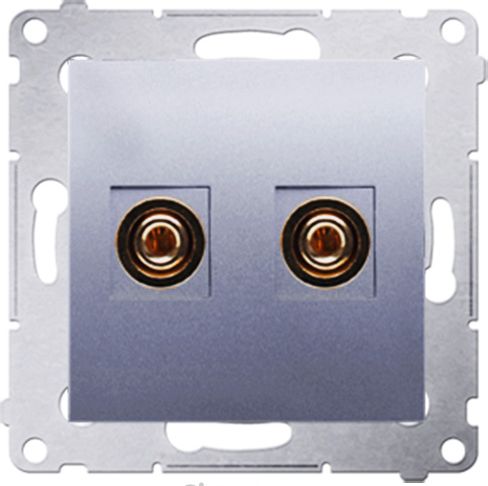 Kontakt-Simon Jeden reproduktorový konektor do 6 mm2, stříbrný (DGL2.01/43)