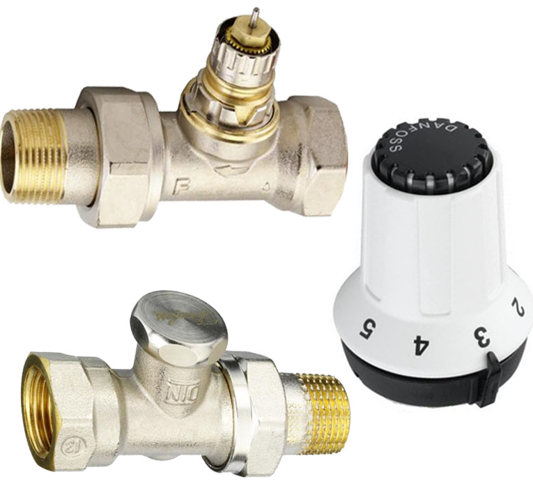 Danfoss Panda Set hlava + ventil + sada 1/2 sekce (013G5164)