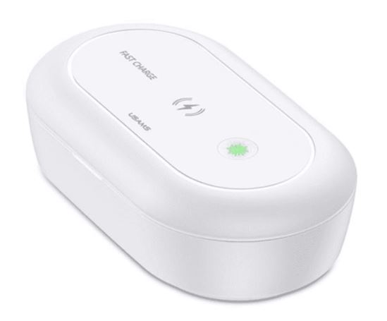 UV-C sterilizátor Usams pro malé předměty s indukční nabíječkou ZB138XDJ01 (US-ZB138)