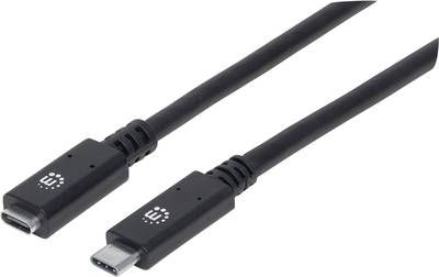 Kábel USB Manhattan USB-C - USB-C 0.5 m Czarny (355230)