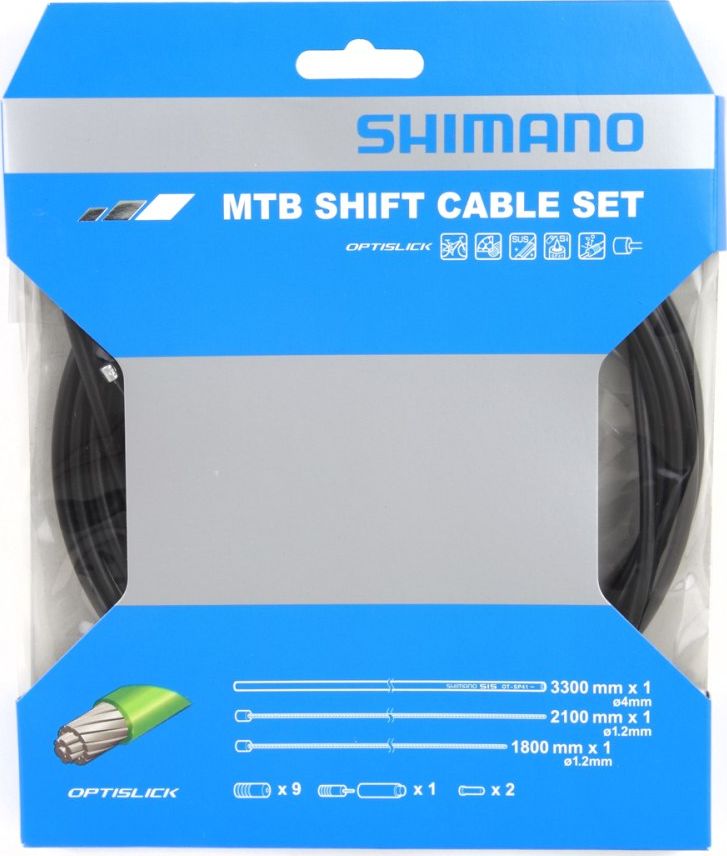 Řadící lanka SHIMANO set pro MTB OT-SP41 OPTISLIC černý