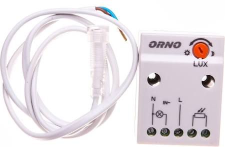 Orno Twilight Sensor s vnější sondou 2300W 2-100lx IP65/IP20 WHITE (OR-CR-233)