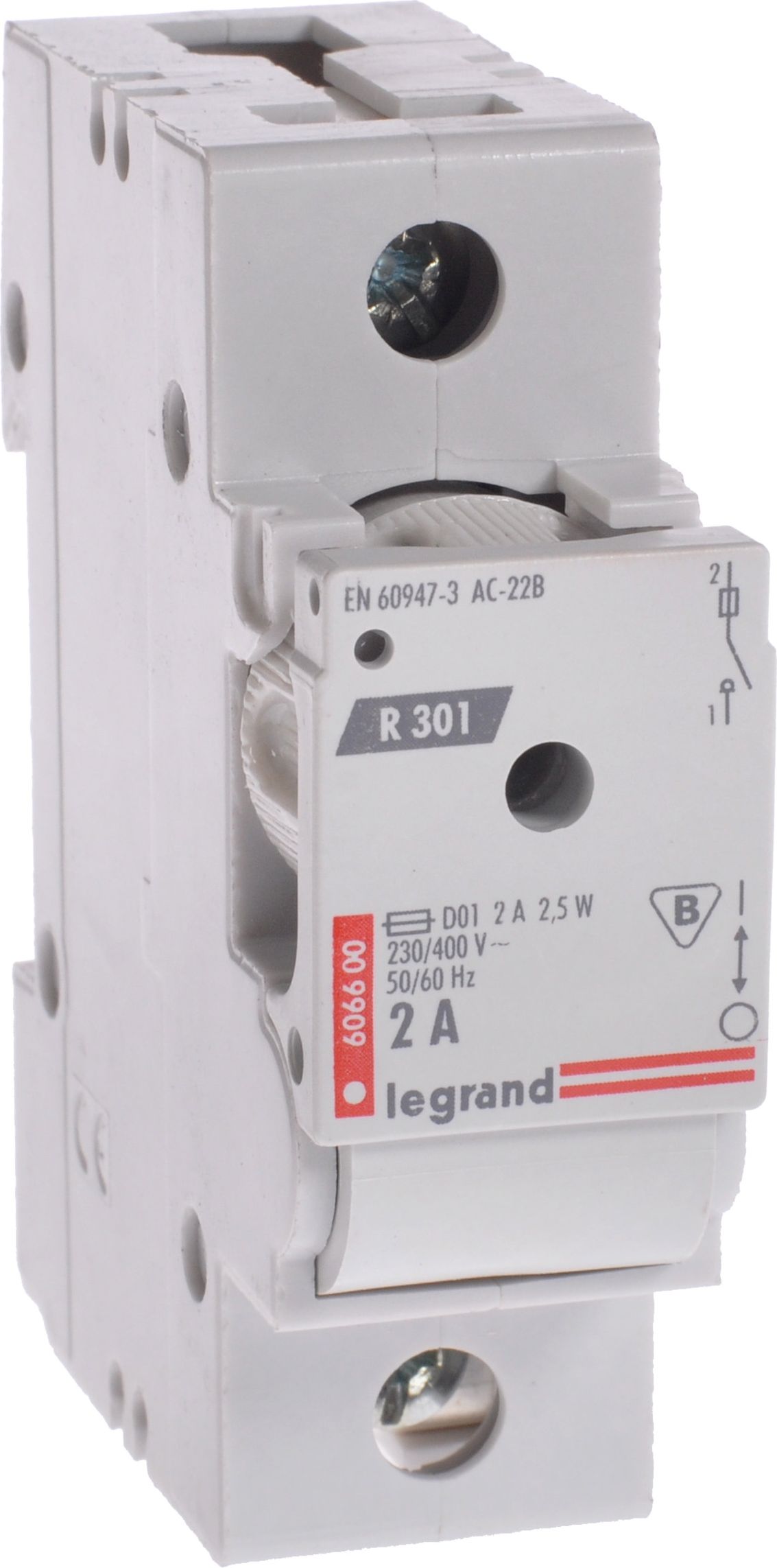 LEGRAND FUSE LISTONKTOR 1P 2A D01 R301 (606600)