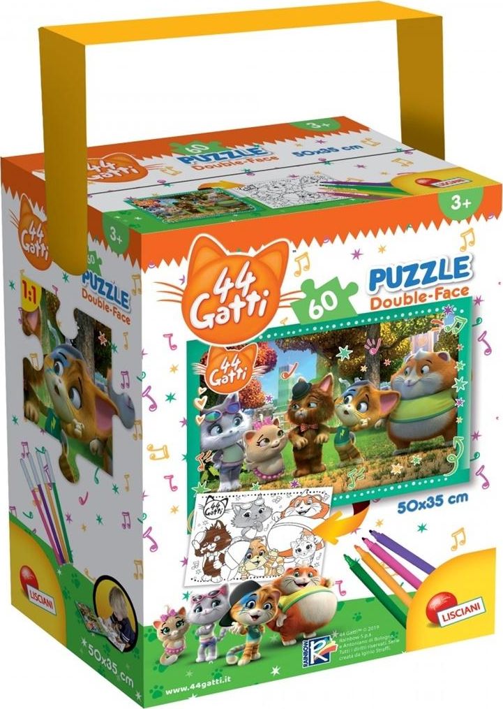 Lisciani Puzzle s rukoväťou 24 44 Mačky 4