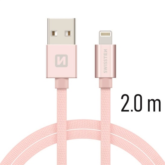 Swissten Kabel Textile Lightning 2,0 M P