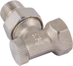 SCHLOSSER Úhlový zpětný ventil radiátoru 1/2 x 15mm pro pájení (601300012)
