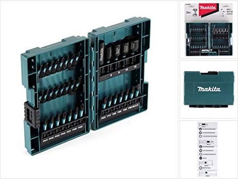 Makita B-66880 sada torzných bitov 1/4" Impact Black, 35 ks