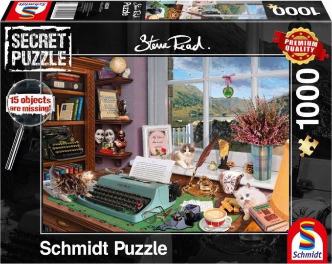 SCHMIDTS Puzzle 1000 dielikov STEVE READ (Secret Puzzle) Na stole