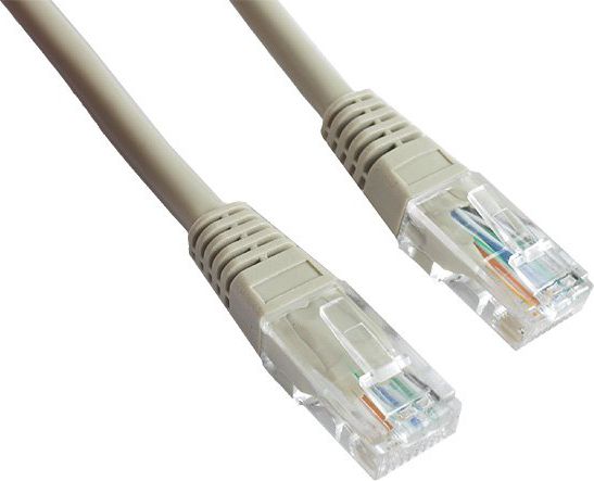 Gembird Patchcord RJ45, lisovaný plášť, kat. 5e, UTP, 0,25m, šedý (68611)