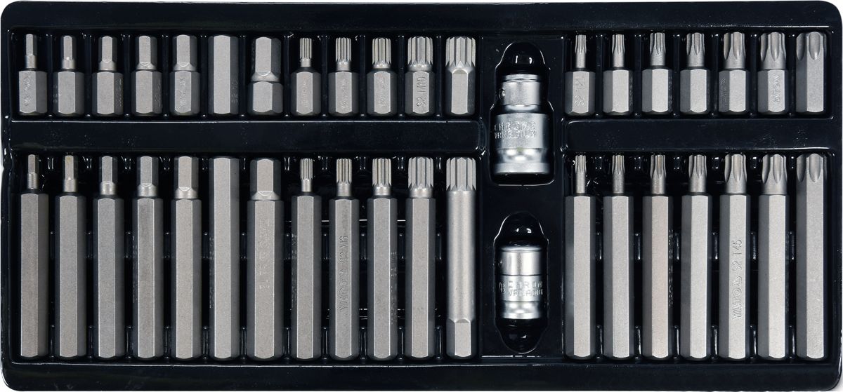 Sada bitov YT-0400 YATO40 ks box HEX, SPLINE, TORX
