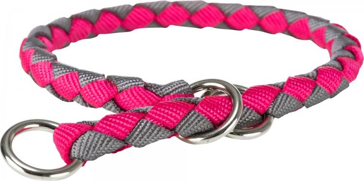 Trixie Cavo, obojek, pro psy, fuchsie/grafit, popruh, S–M: 35–41 cm/O 12 mm