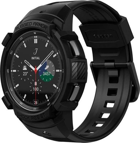 Popruh Spigen Rugged Armor Pro pre Samsung Galaxy Watch 4 Classic 46mm Matte Black