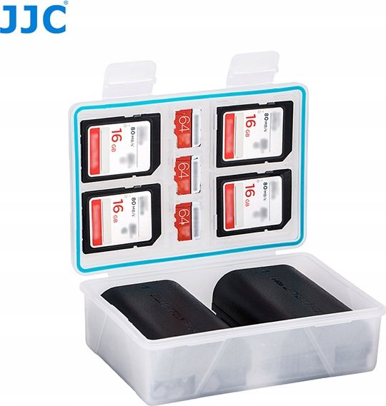 JJC Cover Box Pouzdro Baterie / Dobíjecí baterie + Paměťové karty SD / MicroSD - XL